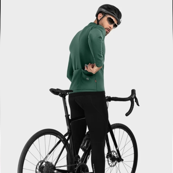 SIROKO J1 ORDINO Men's softshell cycling jacket in Green. Size Large - Picture 4 of 16